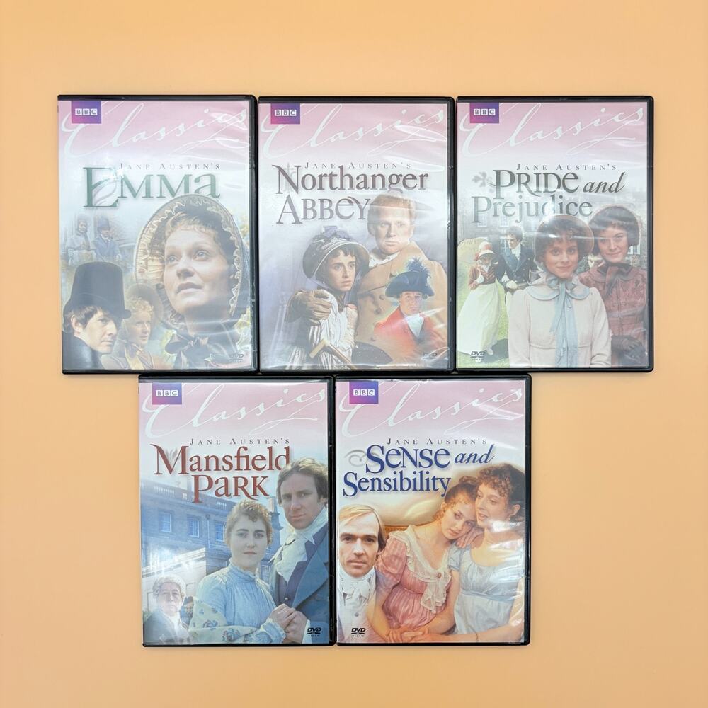 Jane Austen DVD Lot 5 BBC Classics Emma Pride Prejudice Sense Mansfield Abbey